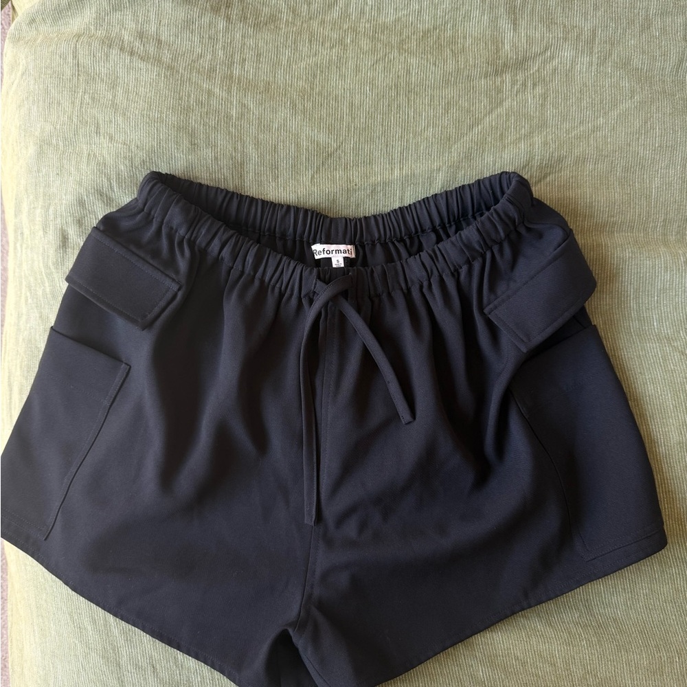 Reformation Black Loose Shorts